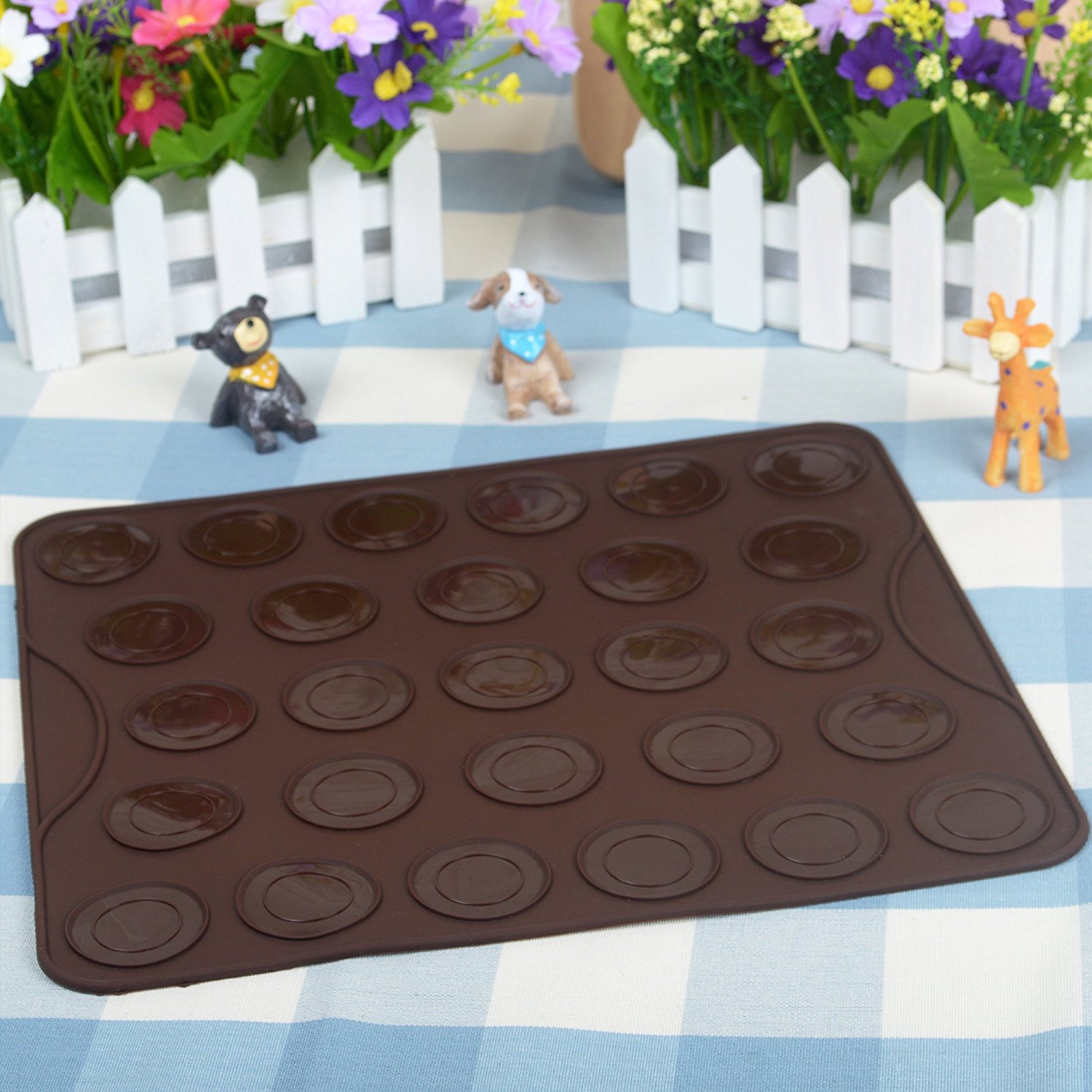 Webake Silicone Macaron Baking Mat, Macaron Mat, Cookie Sheet, Silicone ...