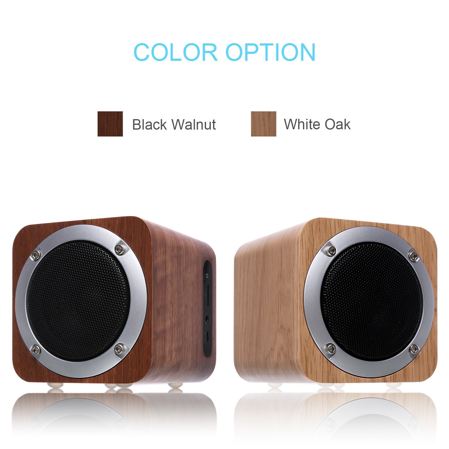 Bluetooth Speaker Wood, ZENBRE F3 6W Portable Bluetooth 4.0 Speakers ...