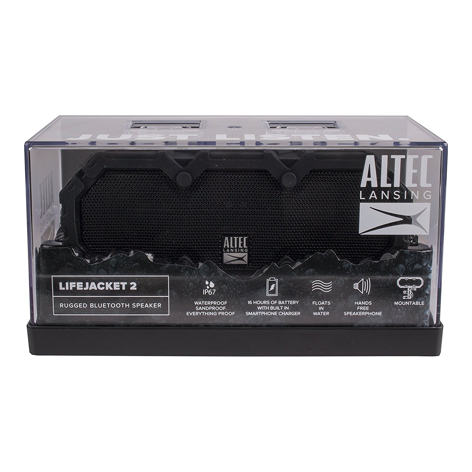 Altec Lansing iMW577 Life Jacket 2 Bluetooth Wireless Speaker, Grey N21 ...