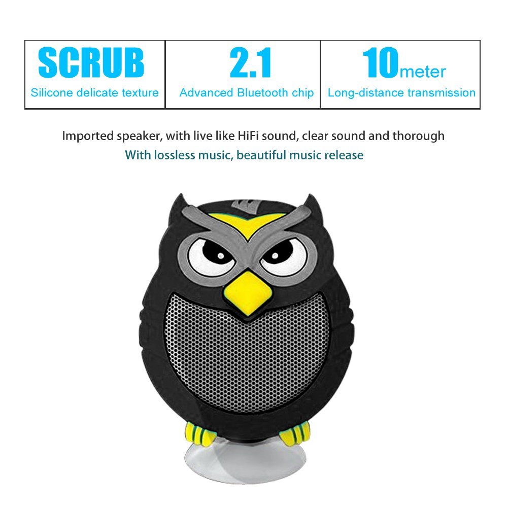 HappyCell® Owl Speaker Mini Super-Portable Wireless Bluetooth Speaker ...