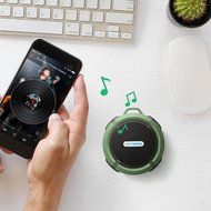 VicTsing Shower Speaker, Wireless Waterproof Speaker with 5W Drive, Suction Cup, Buit-in Mic, Hands-Free Speakerphone... N6