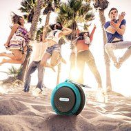 VicTsing Shower Speaker, Wireless Waterproof Speaker with 5W Drive, Suction Cup, Buit-in Mic, Hands-Free Speakerphone... N15