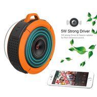 VicTsing Shower Speaker, Wireless Waterproof Speaker with 5W Drive, Suction Cup, Buit-in Mic, Hands-Free Speakerphone... N19