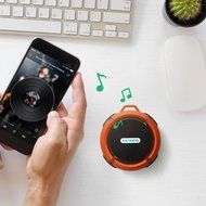 VicTsing Shower Speaker, Wireless Waterproof Speaker with 5W Drive, Suction Cup, Buit-in Mic, Hands-Free Speakerphone... N22