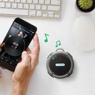VicTsing Shower Speaker, Wireless Waterproof Speaker with 5W Drive, Suction Cup, Buit-in Mic, Hands-Free Speakerphone... N25