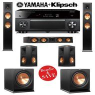 Klipsch RP-260F 5.2 Reference Premiere Home Theater System with Yamaha AVENTAGE RX-A3060BL 11.2-Ch Network A/V...
