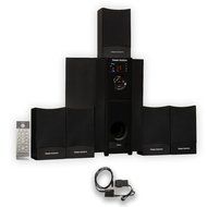 Theater Solutions TS511 Multimedia 5.1 Home Theater Speaker System with Optical Input