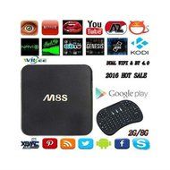 4K M8S Android 4.4 Smart TV Box Quad Core Fully Loaded KODI 2G/8G +Keyboard
