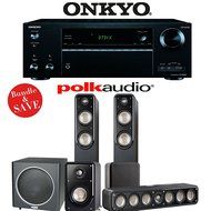 Polk Audio Signature S55 5.1 Home Theater System with Onkyo TX-NR656 7.2-Ch Network AV Receiver
