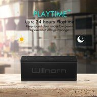 Willnorn SoundPlus Dual-Driver Portable Wireless Bluetooth Speaker with Big Subwoofer Enhanced Bass, 24 Hour Playtime... N4