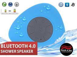 Bluetooth Waterproof Shower Speaker 4.0, HIGH QUALITY SOUND, Resistant, Handsfree, Portable Speakerphone with...