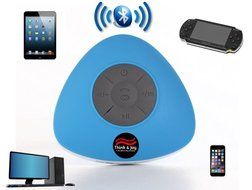 Bluetooth Waterproof Shower Speaker 4.0, HIGH QUALITY SOUND, Resistant, Handsfree, Portable Speakerphone with... N3