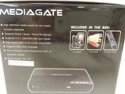 Azend Group MediaGate MG-M2TVD Digital Media Player HDMI Full 1080P with DTS 2.0 Digital Audio Out (Black) N5