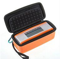 Bissport Hard Travel Carrying Case with Soft Cover for Bose Soundlink Mini 1/2 Bluetooth Speaker (Orange)