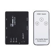 BephaMart 3x1 3 Port 1080P Video HDMI Switch Switcher Splitter IR Remote For HDTV PS3 DVD N2