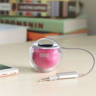 August MS315 - Portable Mini Speaker - Travel Speakers with Built-In Rechargeable Battery - 3.5mm Standard Audio... N2