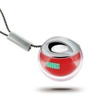 August MS315 - Portable Mini Speaker - Travel Speakers with Built-In Rechargeable Battery - 3.5mm Standard Audio... N5