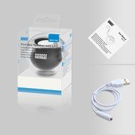 August MS315 - Portable Mini Speaker - Travel Speakers with Built-In Rechargeable Battery - 3.5mm Standard Audio... N16