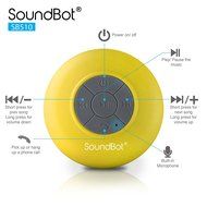 SoundBot&reg; SB510 HD Water Resistant Bluetooth 3.0 Shower Speaker, Handsfree Portable Speakerphone with Built-in... N3