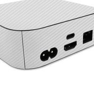 Skinomi TechSkin - Apple TV 2015 (4th Gen) Silver Carbon Fiber Full Body Skin / Front &amp; Back Wrap Clear Film /... N3