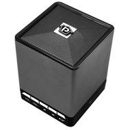 Pyle PBS9BK Bluetooth Mini Cube Speaker with Hands-Free Phone Function, Aux-In, 8 Hours of Playback N3