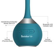 Besteker Outdoor Silicon Drop Resistantance Portable Wireless Speaker Waterproof Bluetooth Speaker Green N16