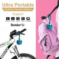 Besteker Outdoor Silicon Drop Resistantance Portable Wireless Speaker Waterproof Bluetooth Speaker Green N18