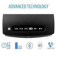 V7 (SP6000-BT-WHT) Bluetooth Wireless Speaker with NFC for Smartphones, iPhones, iPad, iPad Air, Tablet PC - Extended... N2