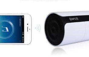 PowerLead Pspe PSP001 Bluetooth speakers 3D-Tumbler NFC Portable Wireless Speaker Stereo With Mic FM-Radio AUX... N10
