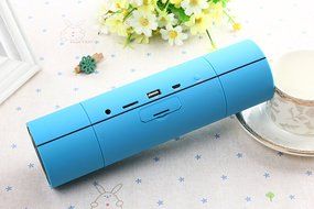 PowerLead Pspe PSP001 Bluetooth speakers 3D-Tumbler NFC Portable Wireless Speaker Stereo With Mic FM-Radio AUX... N22
