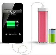 Eachbid 4000mAh Portable External Power Bank(Lipstick Shape) for Phones Red N11