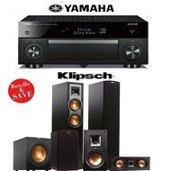 Yamaha RX-A1060BL AVENTAGE 7.2-Channel Dolby Atmos Network A/V Receiver + Klipsch R-26F + Klipsch R-25C + Klipsch...
