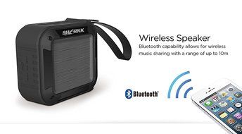 SHARKK Cube Waterproof Bluetooth Speaker 3W IPX5 Shower Speaker Wireless Portable Speaker N4