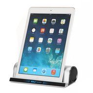 iRULU Portable Bluetooth Speaker With Stand Seat Hi-Fi Subwoofer Hands Free Design For Tablet Smartphone - Silver
