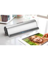 iRULU Portable Bluetooth Speaker With Stand Seat Hi-Fi Subwoofer Hands Free Design For Tablet Smartphone - Silver N2
