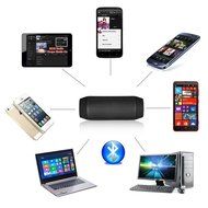 WFS Portable Wireless Stereo Bluetooth Speaker Multi Color Flash LED Light Speaker with Player &amp; FM Radio for... N2