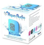 AquaAudio QZ-2Q0H-R3GO Cube Waterproof Bluetooth Wireless Speaker with Suction Cup and Built-in Mic for All Bluetooth... N3