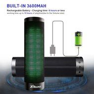 Zinsoko Bluetooth 4.0 Wireless Portable Speakers with LED Lights and Built-in Microphone N7