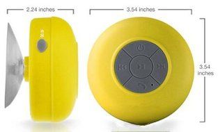 Hipipooo Portable Mini HIFI Waterproof Shower Pool Wireless Bluetooth Speaker Handsfree with Mic (Black) N12