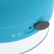 Hipipooo Portable Mini HIFI Waterproof Shower Pool Wireless Bluetooth Speaker Handsfree with Mic (Black) N18