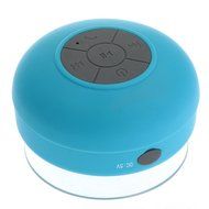 Hipipooo Portable Mini HIFI Waterproof Shower Pool Wireless Bluetooth Speaker Handsfree with Mic (Black) N19