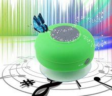 Hipipooo Portable Mini HIFI Waterproof Shower Pool Wireless Bluetooth Speaker Handsfree with Mic (Black) N22