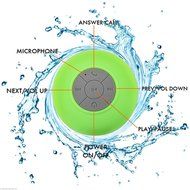 Hipipooo Portable Mini HIFI Waterproof Shower Pool Wireless Bluetooth Speaker Handsfree with Mic (Black) N25