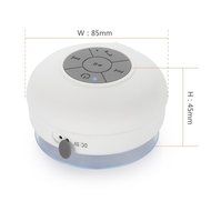 Hipipooo Portable Mini HIFI Waterproof Shower Pool Wireless Bluetooth Speaker Handsfree with Mic (Black) N32