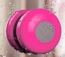 Hipipooo Portable Mini HIFI Waterproof Shower Pool Wireless Bluetooth Speaker Handsfree with Mic (Black) N39