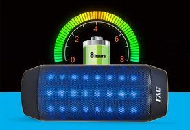 DYJ? Hi-Fi Portable Wireless Bluetooth Speaker with 4 Colorful LED Light Visual Display Mode Powerful Sound for... N9