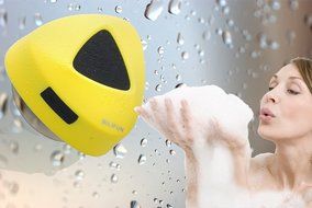 BILIFUN Mini Wireless Speaker, Waterproof IP66 Portable Bluetooth Speaker with Suction Cup for Bathroom Shower... N3