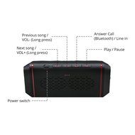 Wireless Bluetooth Speakers,Geega Ultra Bass Clear Loud NFC Portable Stereo (High Fidelity Sound,Built-in Microphone... N3