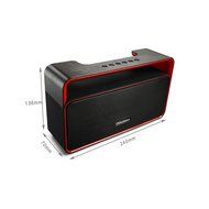 Portable Bluetooth Speaker, with 2x5W Acoustic Drivers, LED Display, Dual Subwoofer, FM Radio, Handsfree Speakerphone... N3