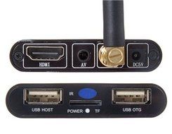 Jesurun MiniXplus Android 4.0 Cortex-A8 1G 8GB Smart Cache Network TV Box with dLAN Control Mobile Phone (Black) N3
